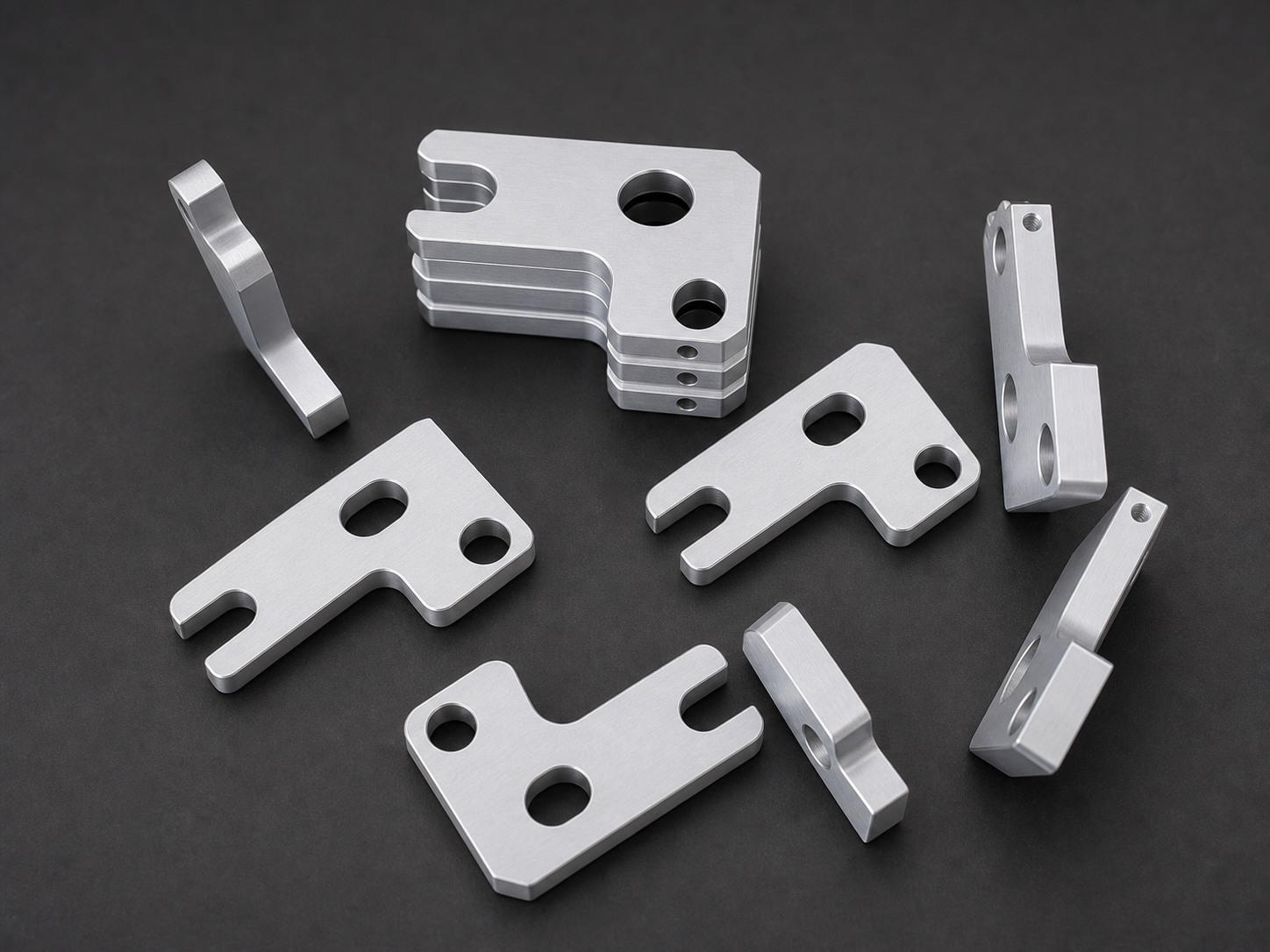 Kleinserie Aluminium-Halter mit Schlitzen
